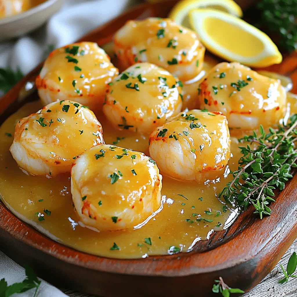 Here is what you need for butter poached lobster tails: - 4 lobster tails - 1 cup unsalted butter - 2 cloves garlic, minced - 1 tablespoon fresh lemon juice - 1 teaspoon sea salt - 1/2 teaspoon freshly ground black pepper - 2 sprigs fresh thyme - 1 tablespoon chopped fresh parsley (for garnish)