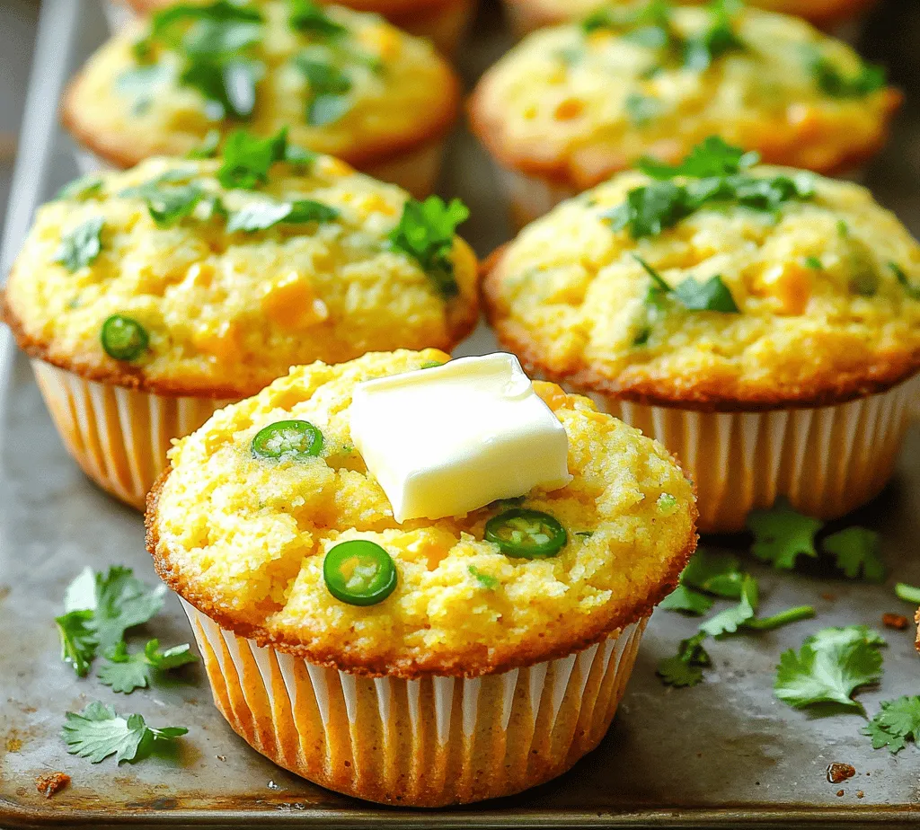 Cornbread muffins have long been a cherished staple in American cuisine, known for their comforting texture and versatility. Whether served as a side dish at a barbecue, enjoyed alongside a hearty bowl of chili, or simply as a snack on their own, cornbread muffins have a way of bringing warmth and joy to any meal. Their slightly sweet flavor and crumbly texture make them a favorite among many, but there’s always room for a little innovation in the kitchen. Enter the Jalapeño Cheddar Cornbread Muffins – a delightful spicy twist on the traditional cornbread muffin that adds a kick of flavor and a savory richness that is hard to resist.