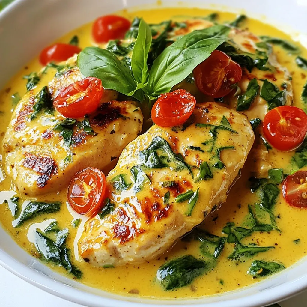 Creamy Garlic Tuscan Chicken Savory Dinner Delight
