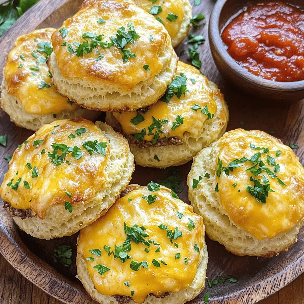 Irresistible garlic parmesan cheeseburger bombs are bite-sized snacks packed with flavor. They combine ground beef, cheese, and garlic in a warm biscuit shell. This blend makes them a hit at parties and gatherings.