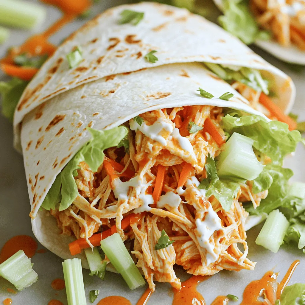 Buffalo Chicken Wraps Packed with Flavorful Goodness