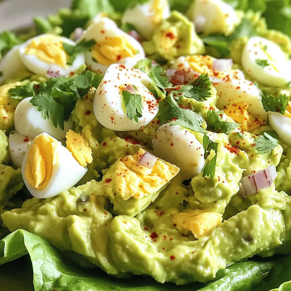 Avocado Egg Salad Delightful and Creamy Recipe