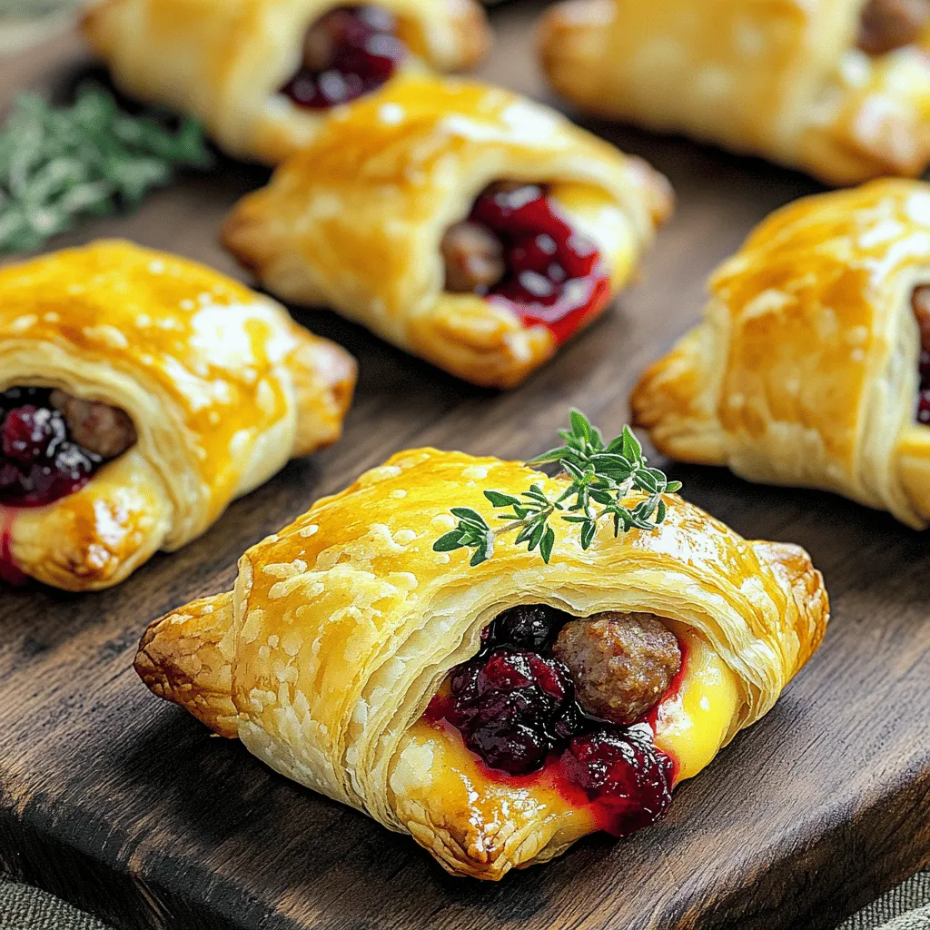 Sausage Cranberry Brie Bites: A Savory-Sweet Sensation