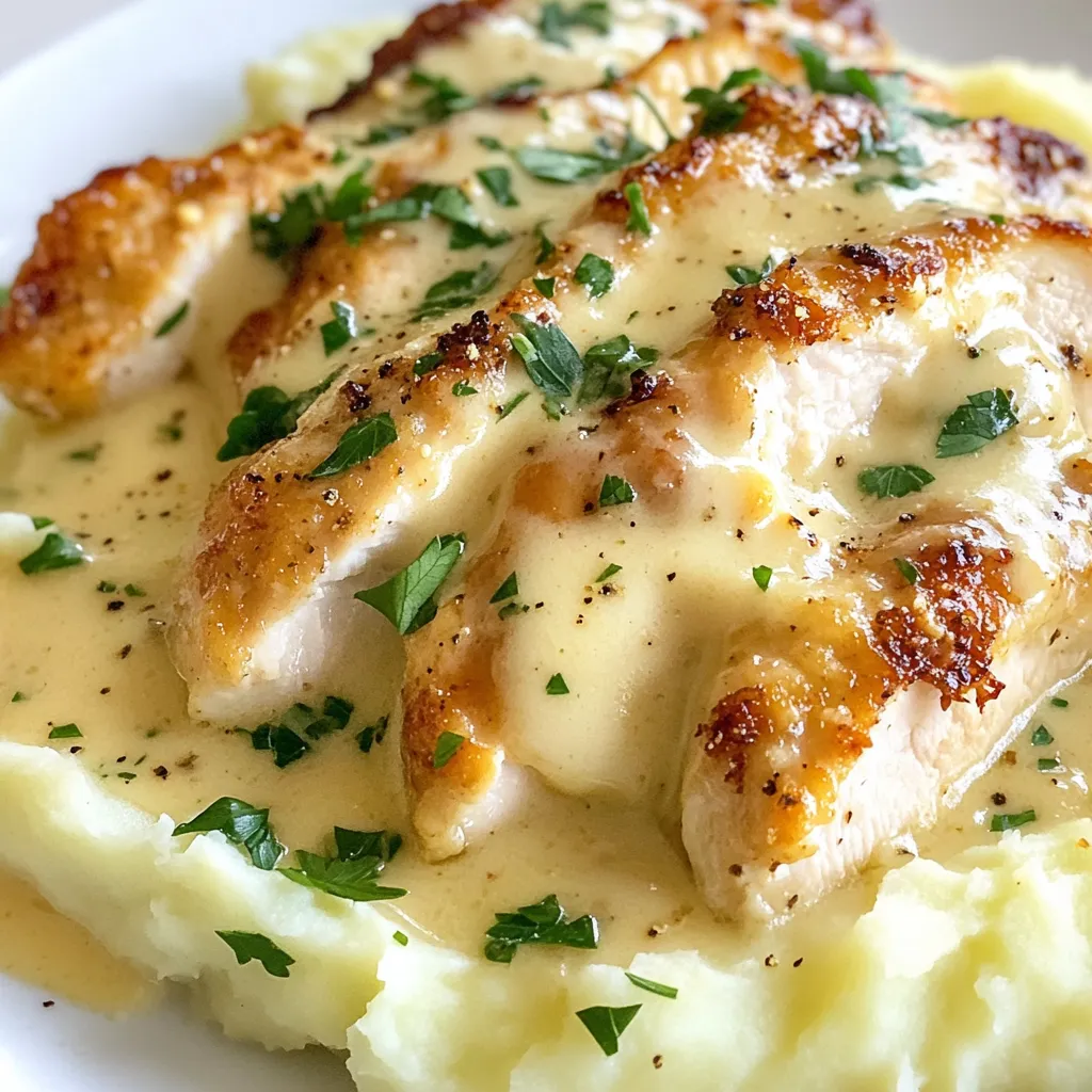 Creamy Garlic Chicken Mash Flavorful Comfort Dish