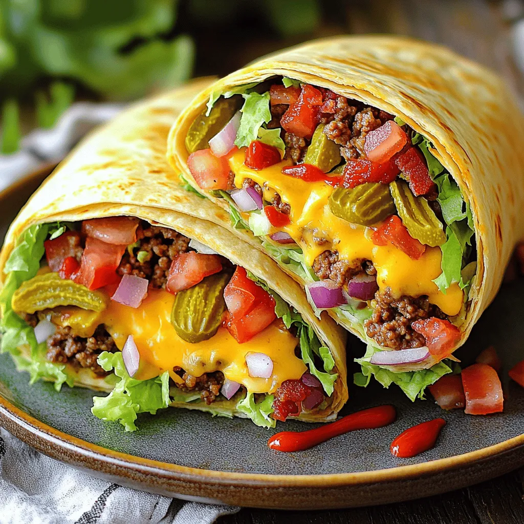 HUGE BACON CHEESEBURGER BURRITO Irresistible Recipe