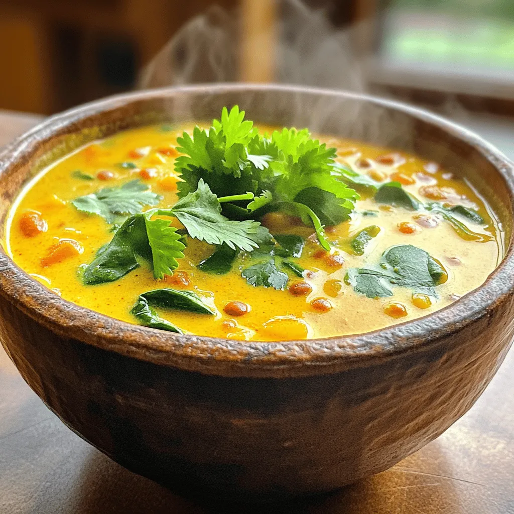 Creamy Coconut Curry Lentil Soup Flavorful Comfort Dish
