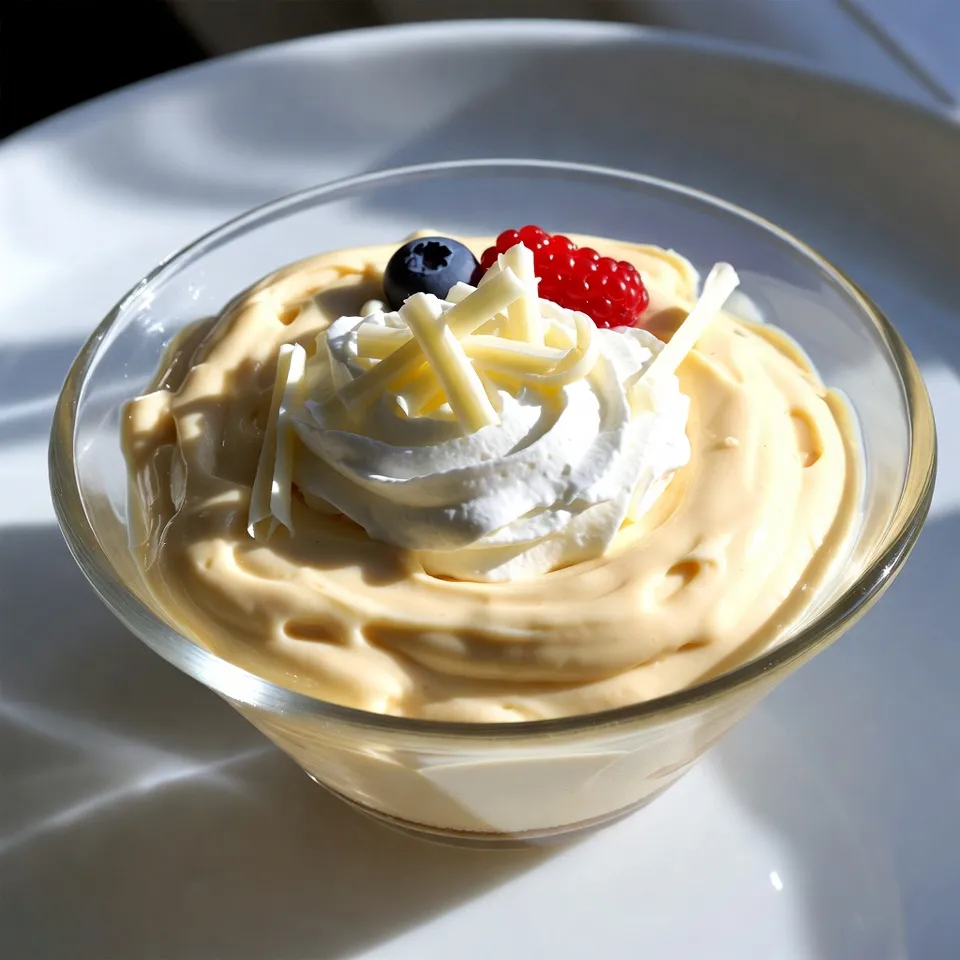 Vanilla White Chocolate Whipped Ganache Delight