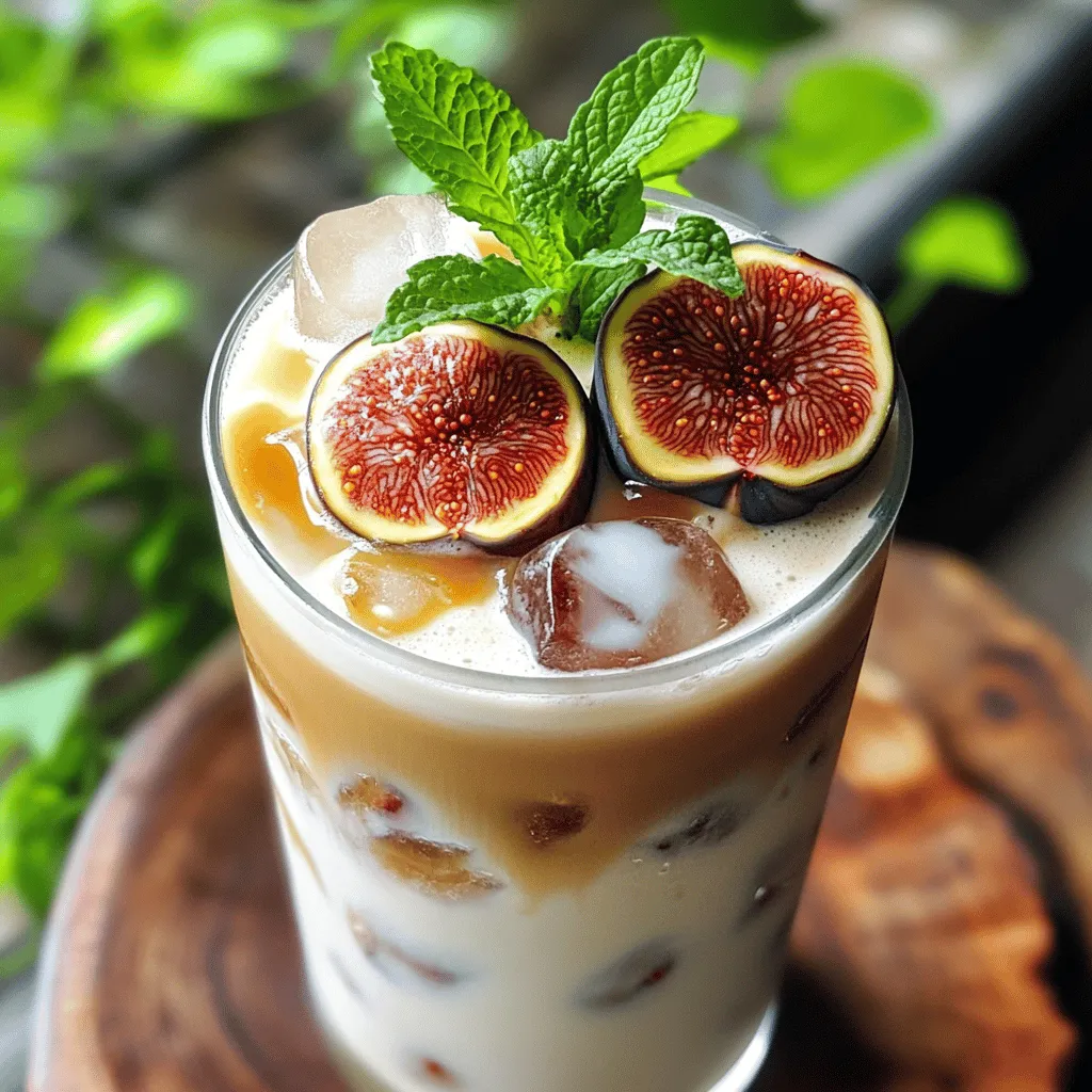 Vanilla Fig Iced Latte Refreshing and Simple Recipe
