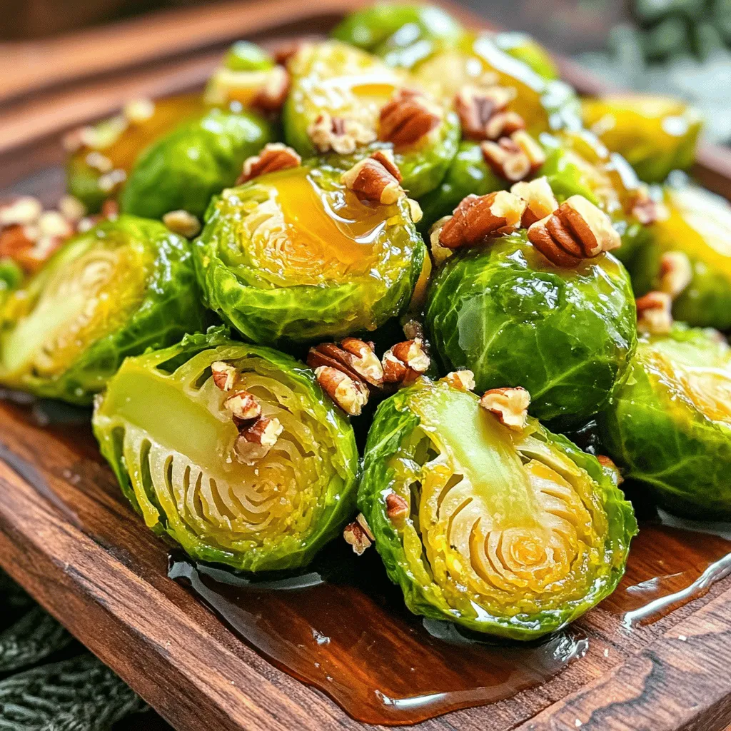 Maple Glazed Brussels Sprouts Tasty Side Dish Idea