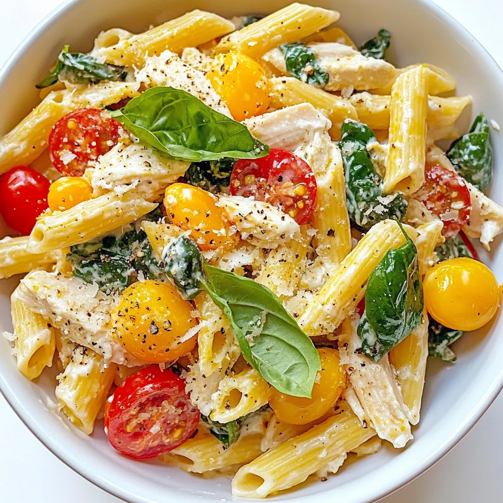 Creamy Protein Pasta Bowl Flavorful and Nutritious Dish