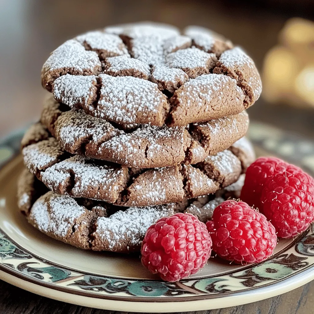 Raspberry Cocoa Crinkles Irresistible Cookie Recipe