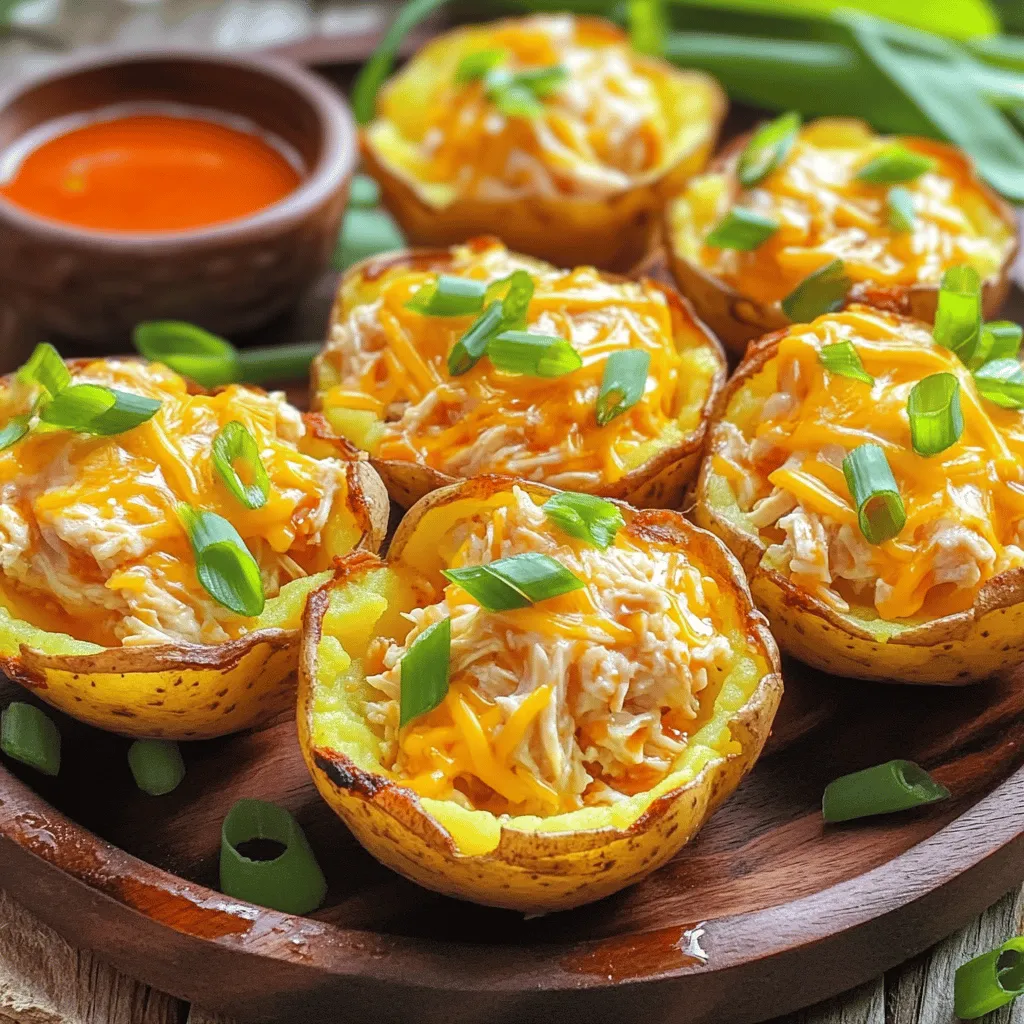 Buffalo Chicken Smashed Potato Cups: A Flavorful Twist on Comfort Food