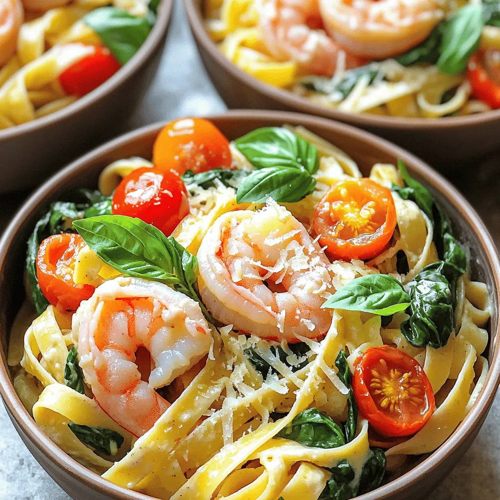 One-Pot Creamy Tuscan Shrimp Pasta Delight