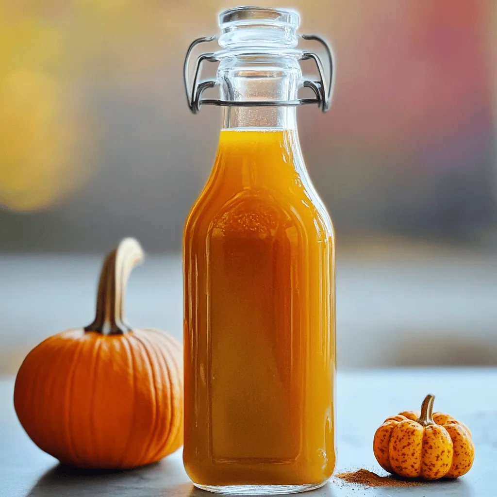 Starbucks Style Pumpkin Coffee Syrup Flavor Boost