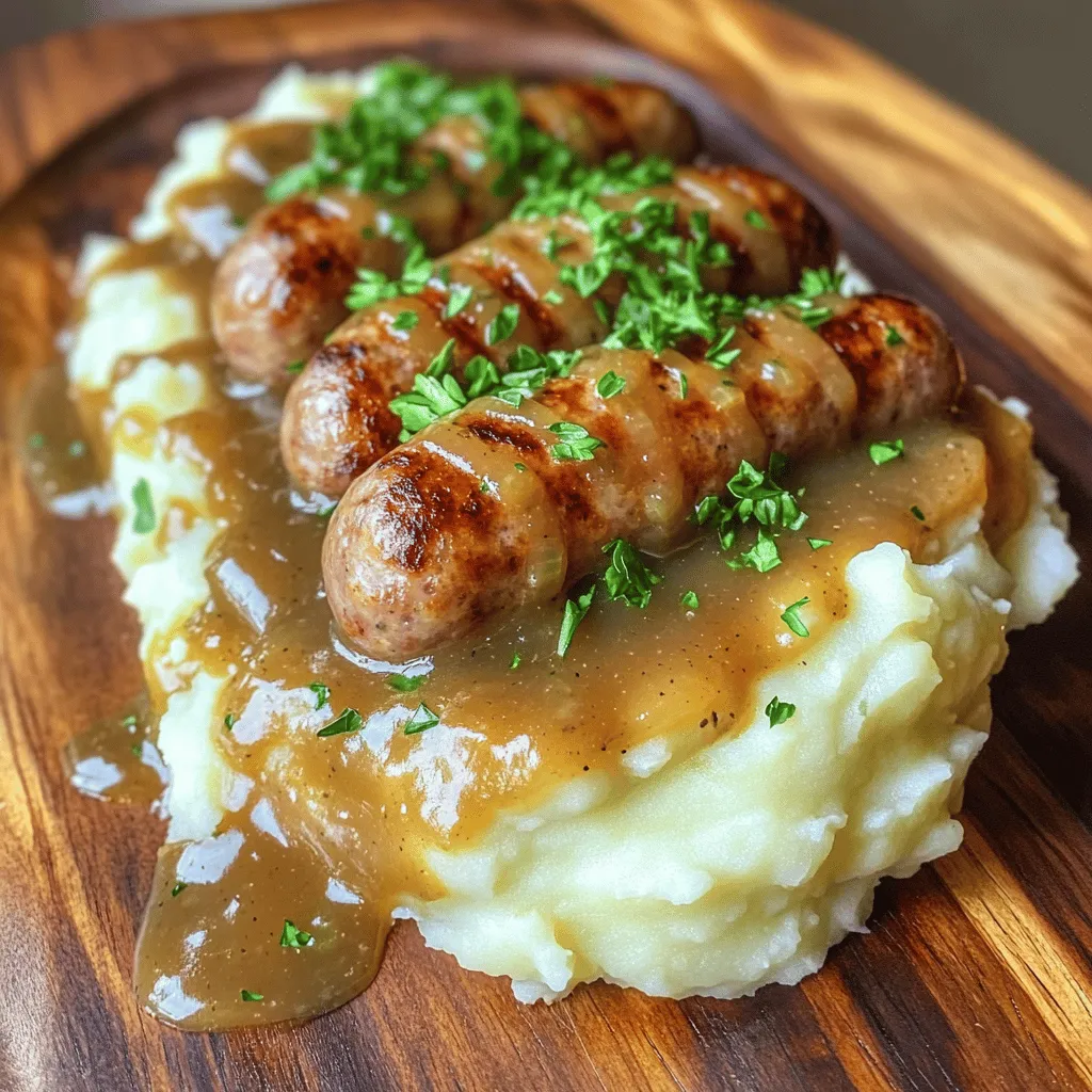 Bangers and Mash Flavorful Comfort Food Delight