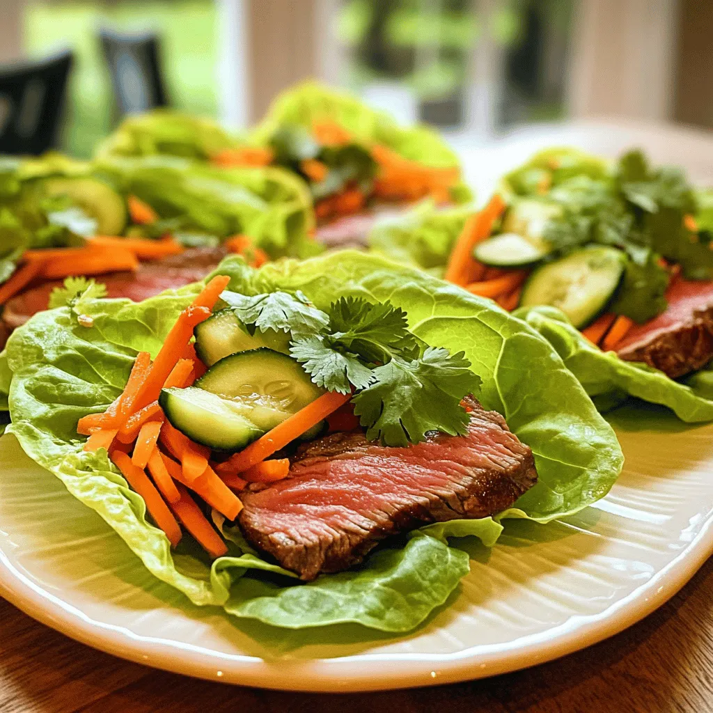 Steak &#038; Sriracha Lettuce Wraps Flavorful and Fresh Meal