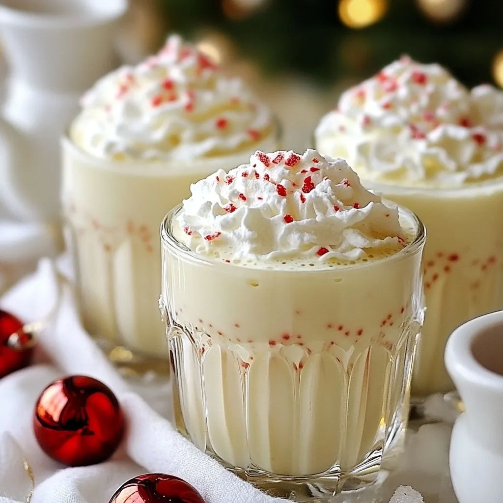 Peppermint Eggnog Punch Festive and Flavorful Drink