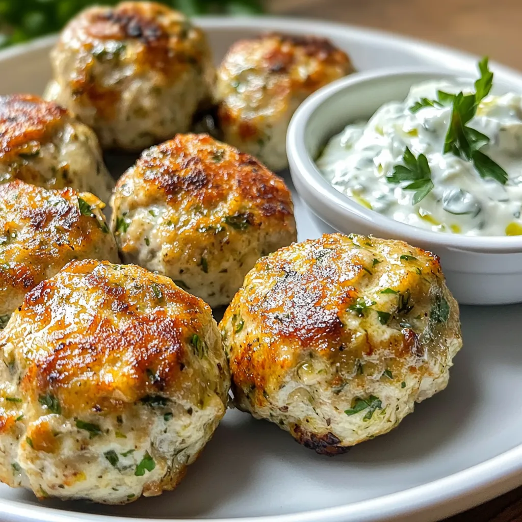Greek Chicken Meatballs Flavorful and Easy Recipe