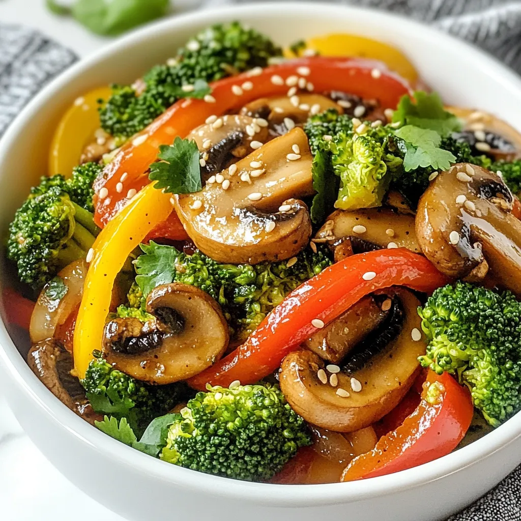 Vegan Broccoli Mushroom Stir Fry Tasty and Simple Meal