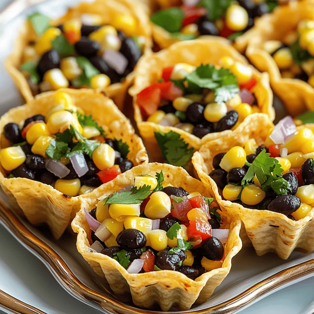 Fire-Roasted Corn &#038; Black Bean Salsa Cups Delight