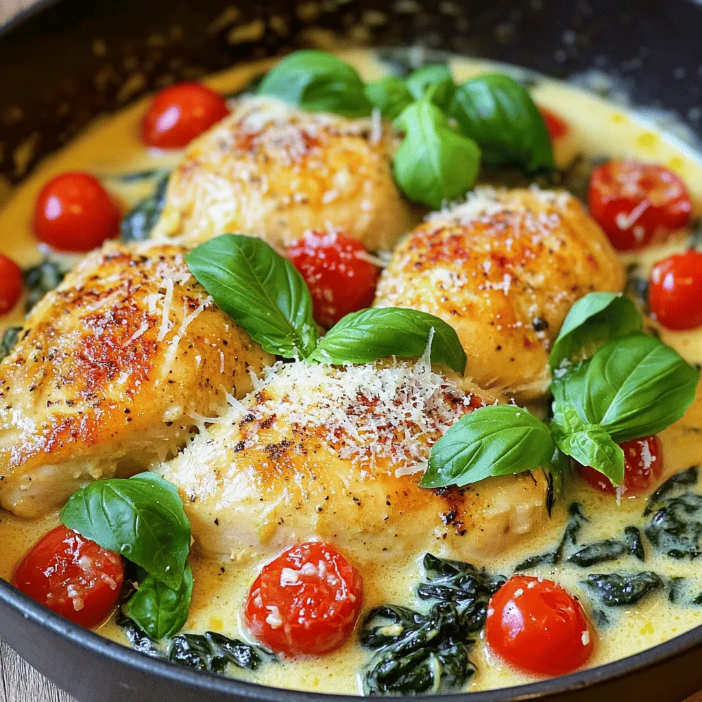 Creamy Garlic Tuscan Chicken Flavorful Dinner Delight