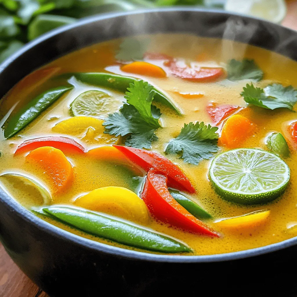 Hearty Thai Coconut Curry Soup Easy Comfort Recipe