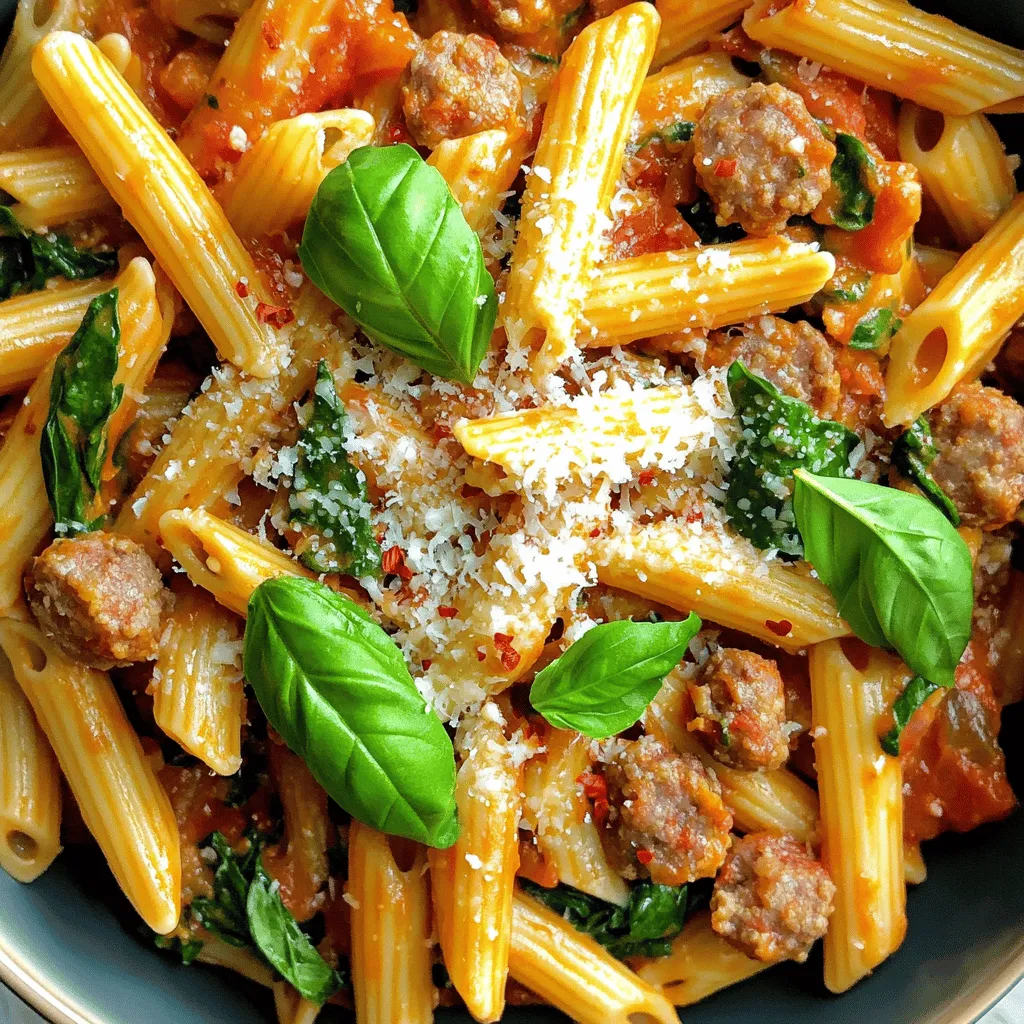 Tomato Spinach Sausage Pasta: A Comforting and Flavorful Meal