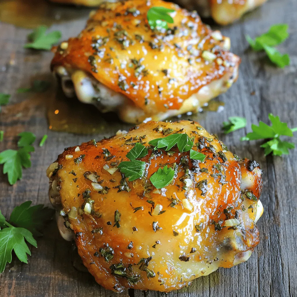 Garlic Herb Roasted Chicken Thighs Easy and Flavorful