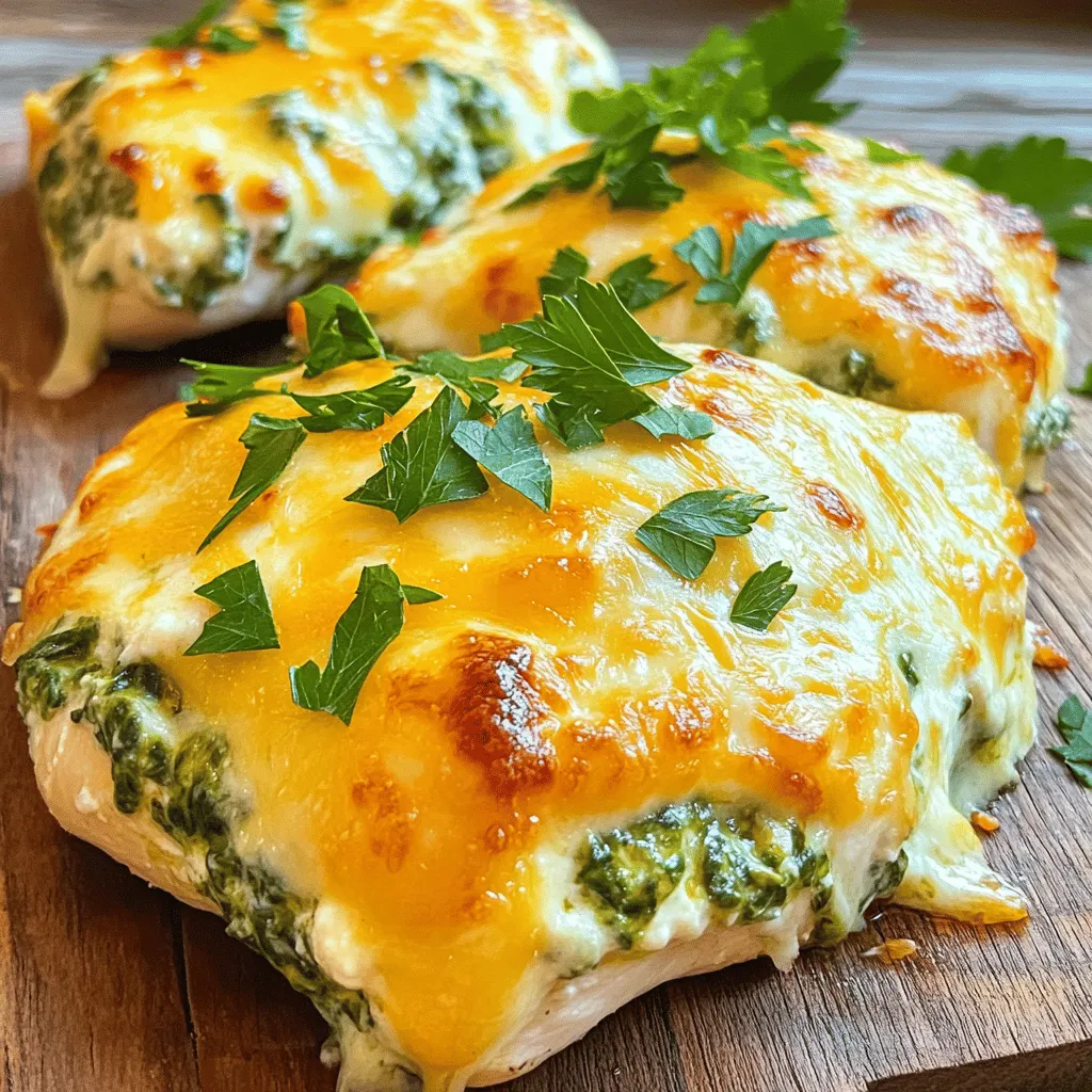 Easy Cheesy Spinach Stuffed Chicken Delightful Recipe