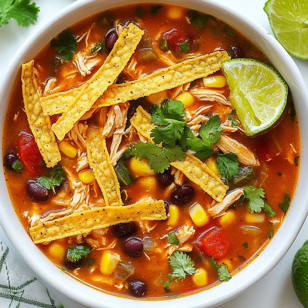 Crockpot Chicken Tortilla Soup Flavorful Comfort Meal