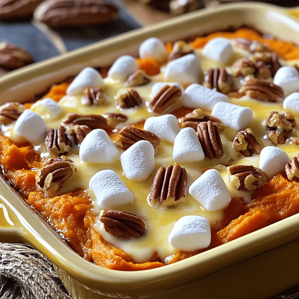 Sweet Potato Casserole with Marshmallows Delight