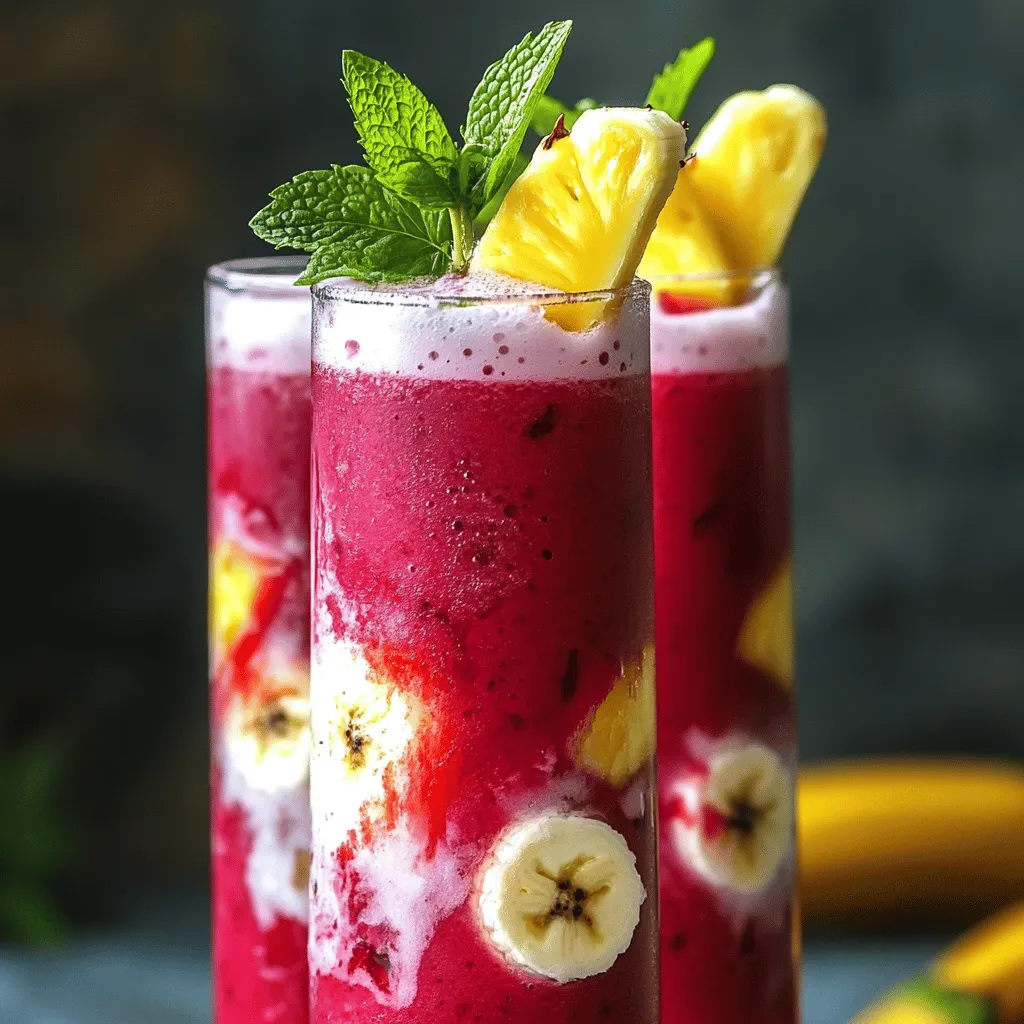 Hibiscus Tea Pineapple Smoothie: A Refreshing Tropical Treat