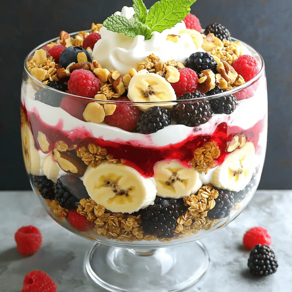 Fruit and Nut Trifle Delightful Layered Dessert Recipe