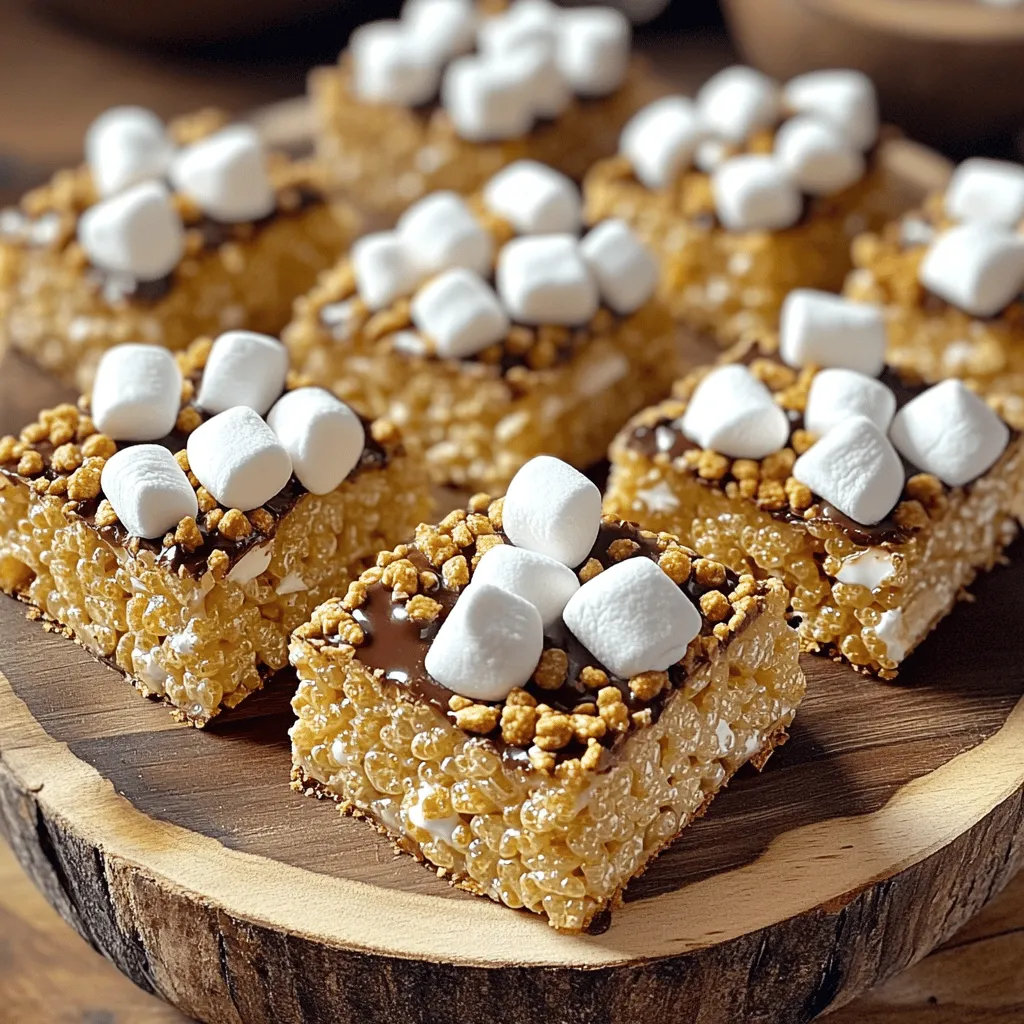 S’mores Rice Krispie Treats Irresistible Snack Idea