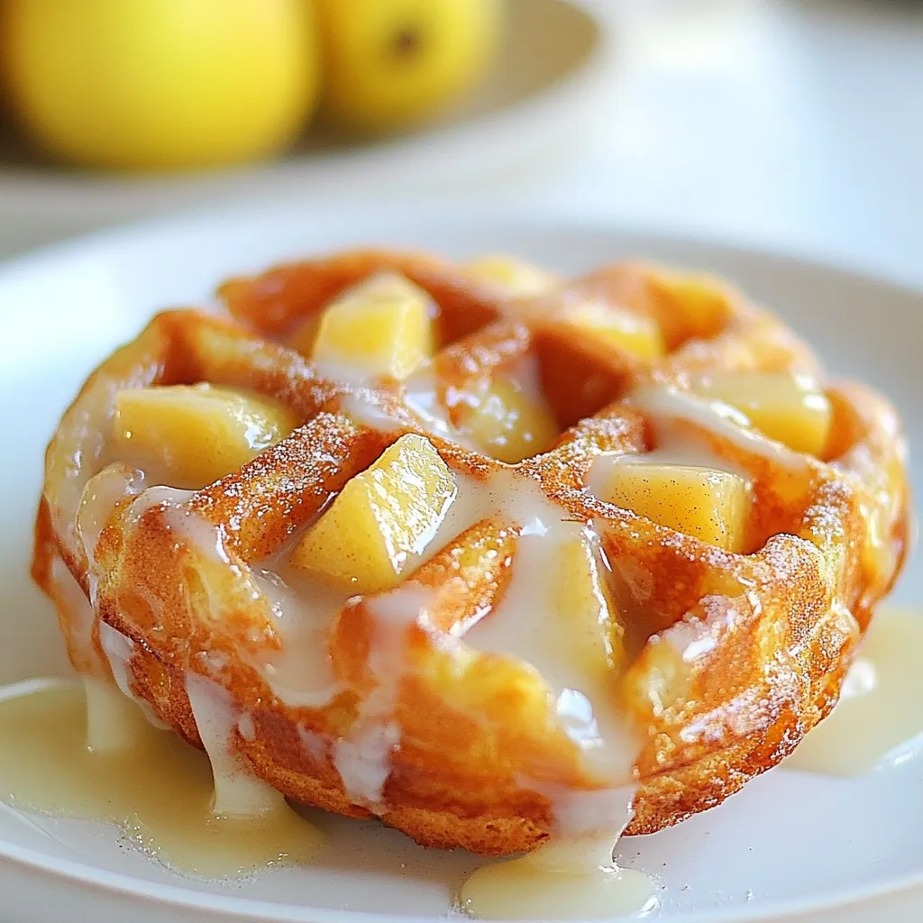 Apple Fritter Waffle Donuts Irresistible Treat Recipe