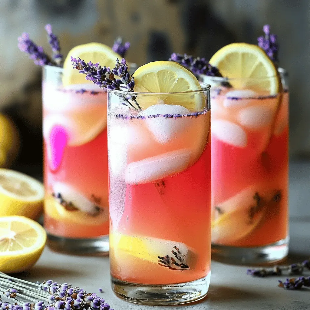 Pink Lavender Lemonade Fresh with Essential Oils