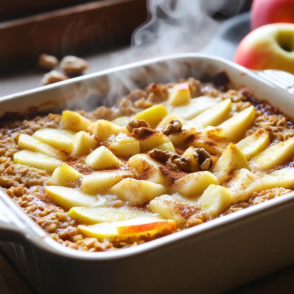 Cinnamon Apple Baked Oatmeal Comforting and Easy Dish
