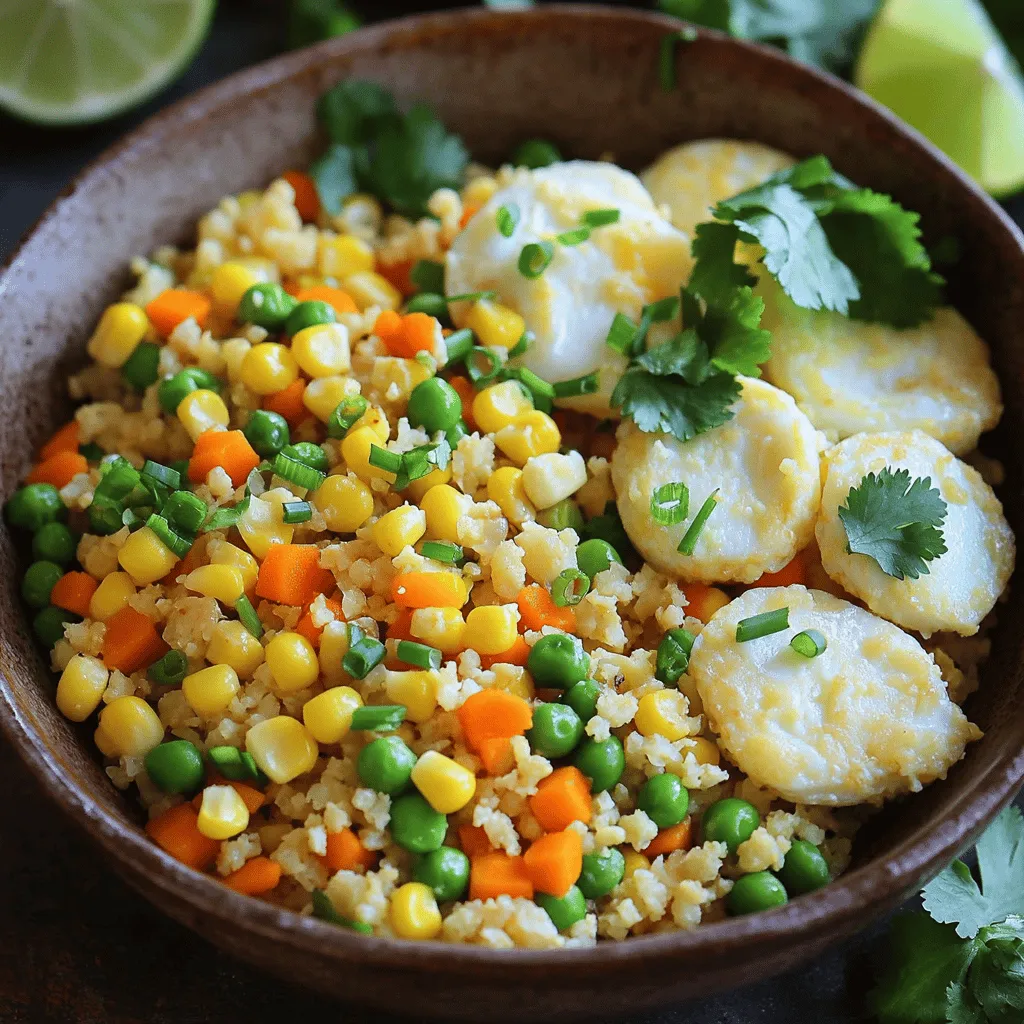 Cauliflower fried rice is a great choice for many reasons. It packs a lot of nutrients while being low in calories. One cup of cauliflower rice has only about 25 calories. In contrast, a cup of regular rice has around 200 calories. This makes cauliflower rice a smart pick for anyone watching their weight.