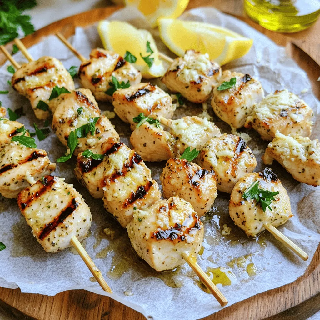 Garlic Parmesan Chicken Skewers Easy Recipe to Try