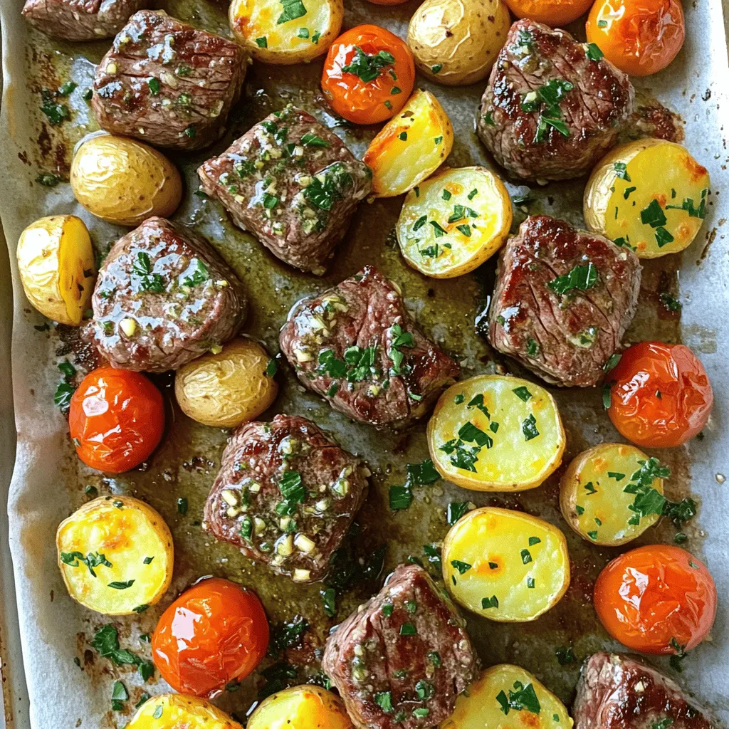 Sheet Pan Garlic Butter Steak Bites Savory Dinner Delight