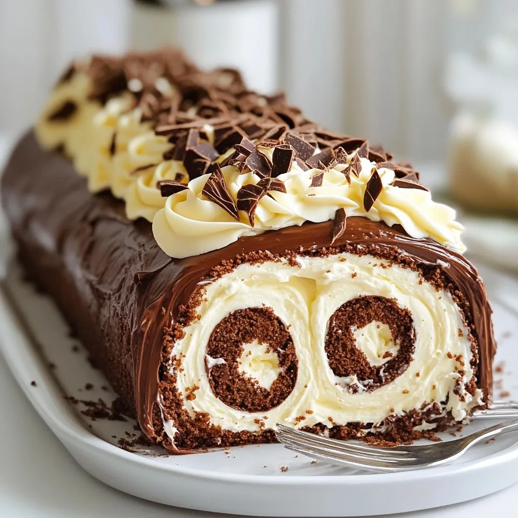 Classic Yule Log Cake Delight for the Holidays