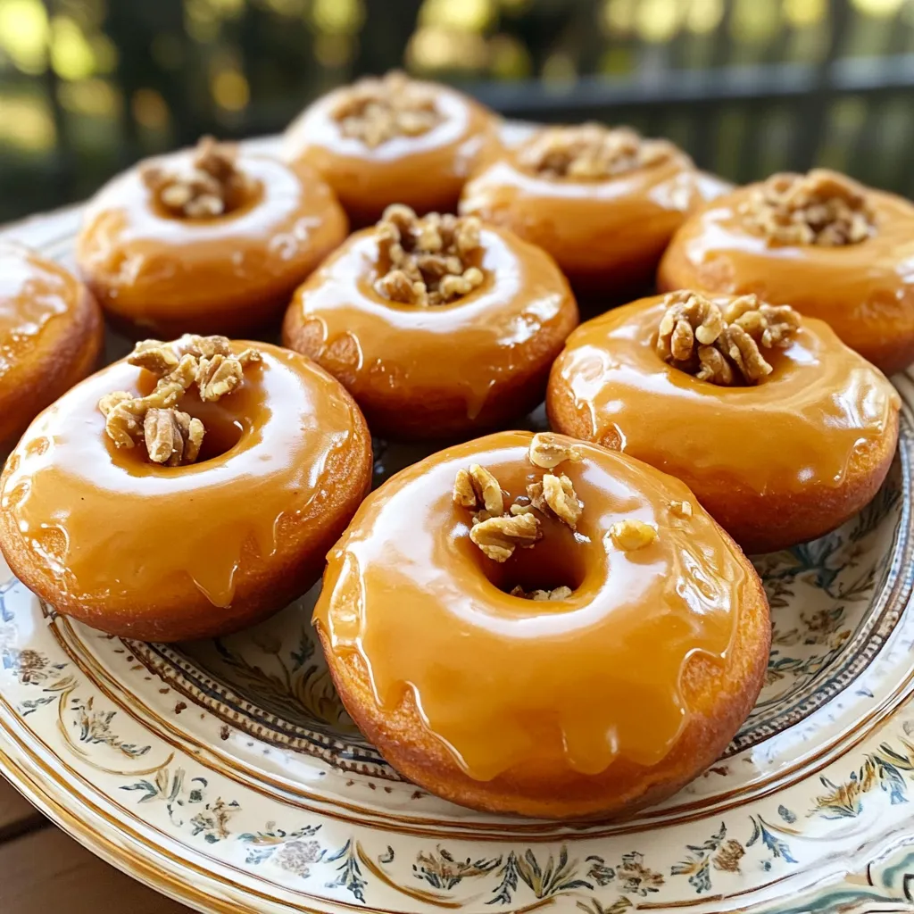 Bakery-Style Maple Glazed Pumpkin Donuts Delight