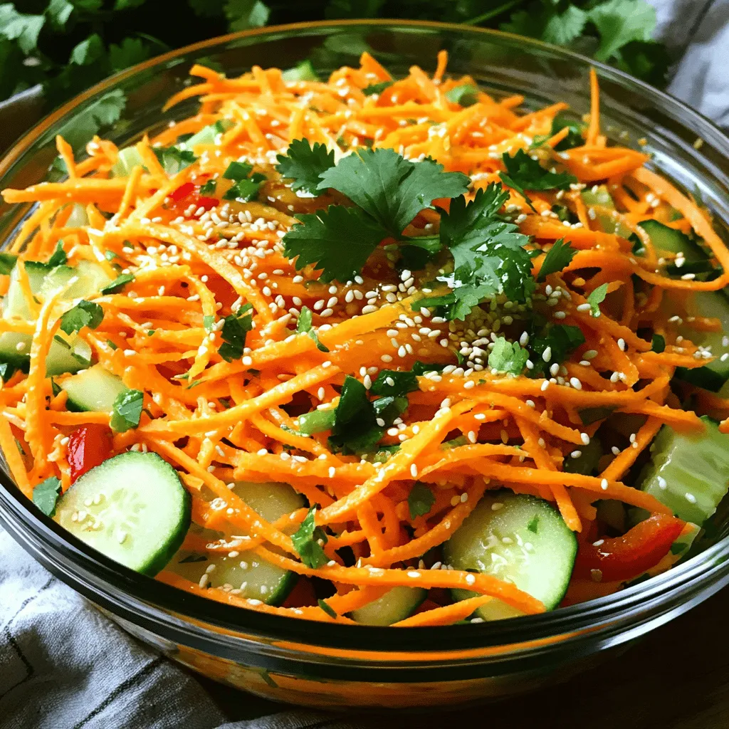 Shredded Carrot Salad Flavorful and Refreshing Dish