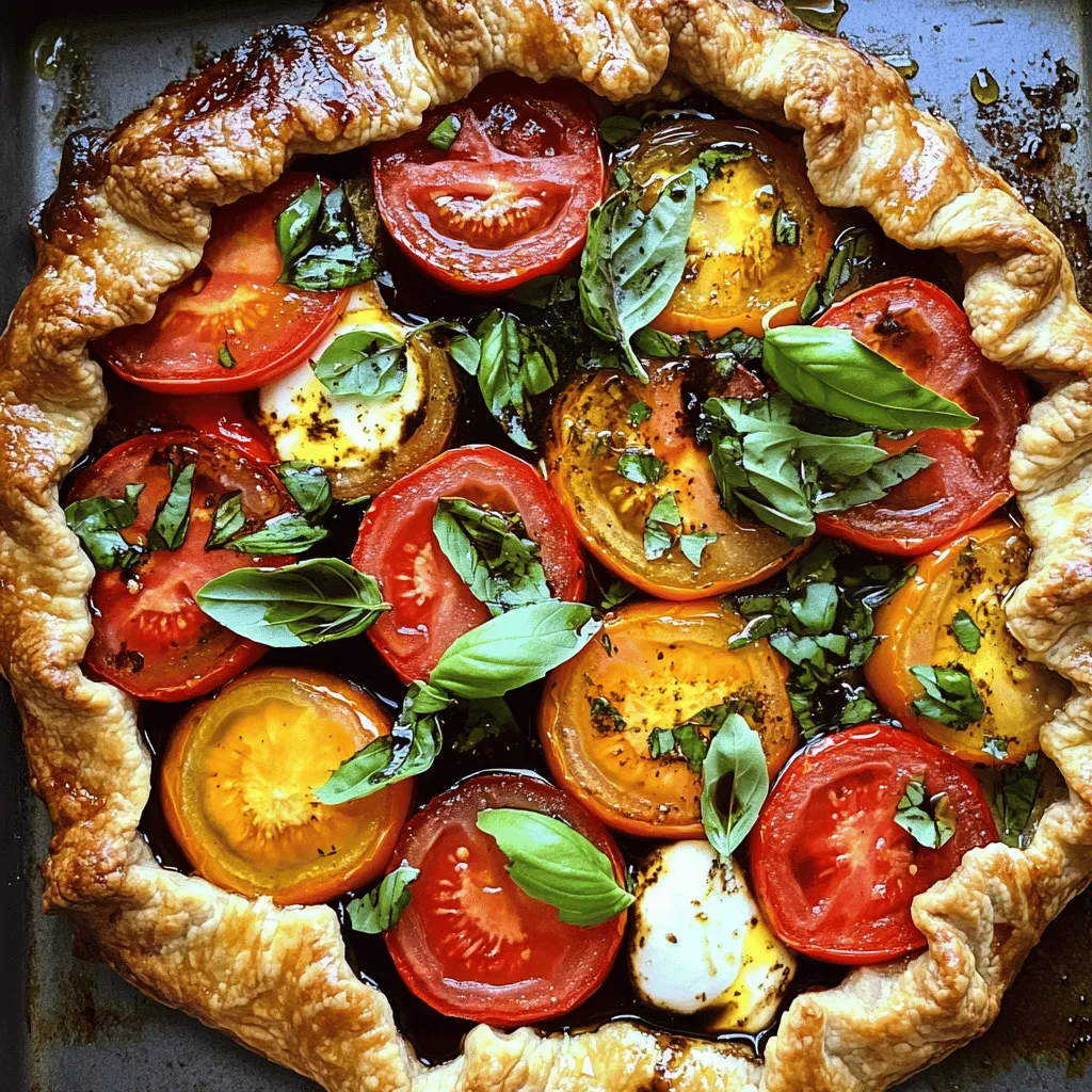 Caprese Galette Delight: A Flavorful Twist on a Classic Favorite