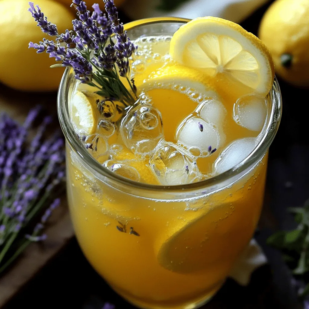 Sparkling Lavender Lemonade Refreshing Drink Recipe