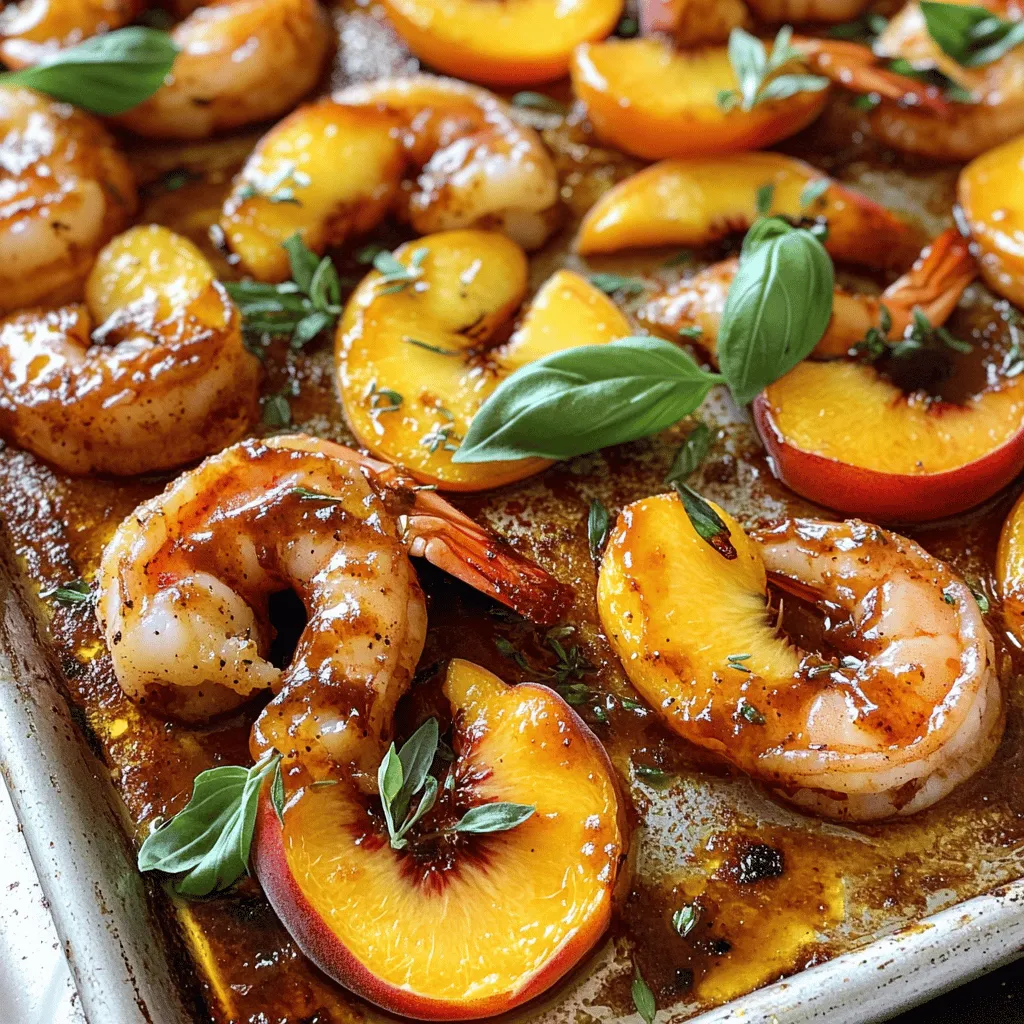 Bourbon Peach Roasted Shrimp: A Sweet and Savory Delight