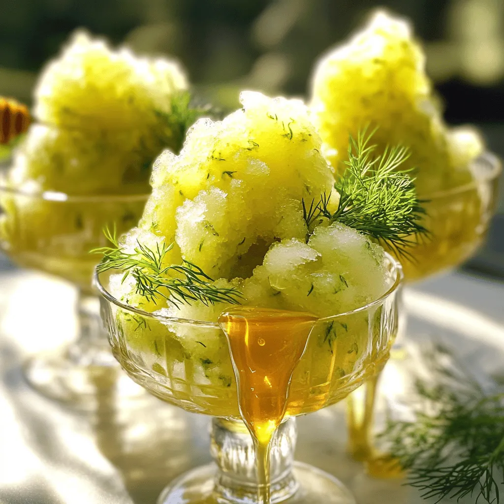 Pickle Juice Granita with Hot Honey Tasty Cool Treat