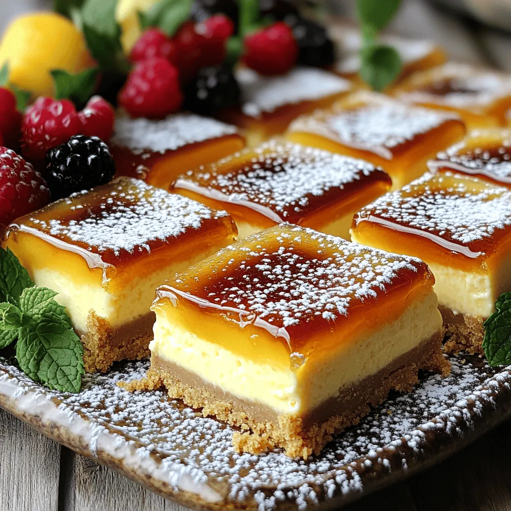 Crème Brûlée Cheesecake Bars Irresistible Dessert Recipe