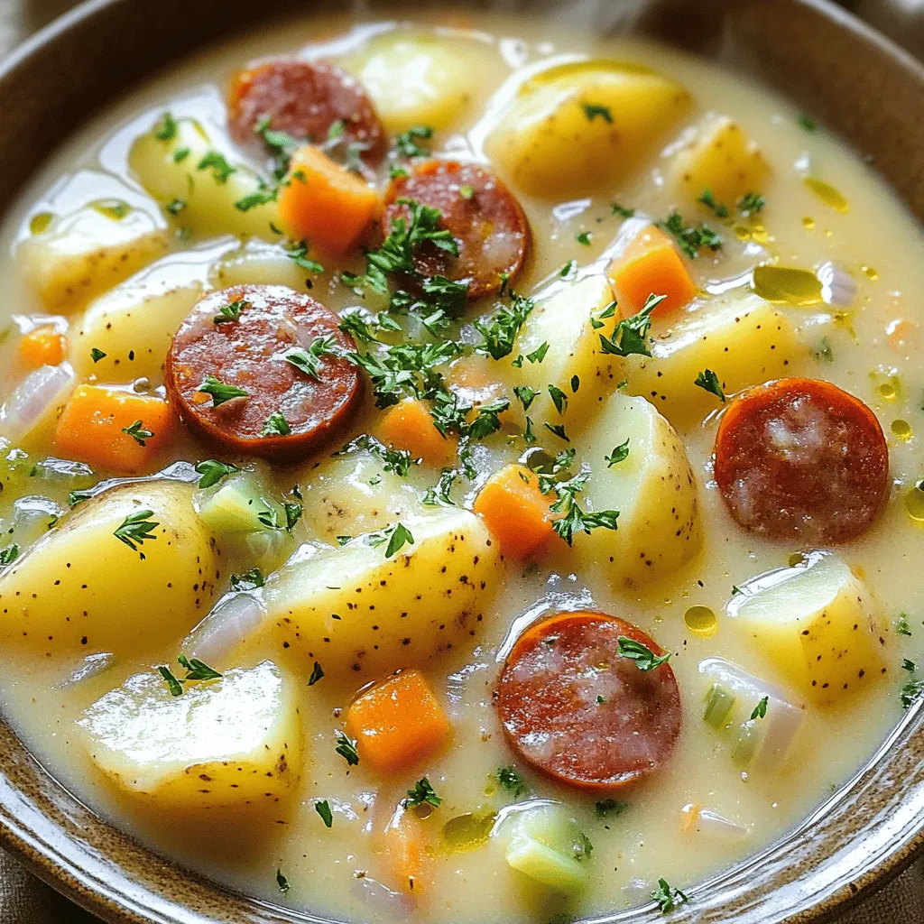 Kielbasa Potato Soup Hearty and Flavorful Recipe
