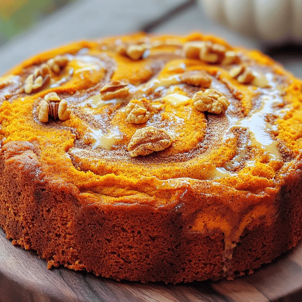 Pumpkin Coffee Cake with Cinnamon Swirl Delight